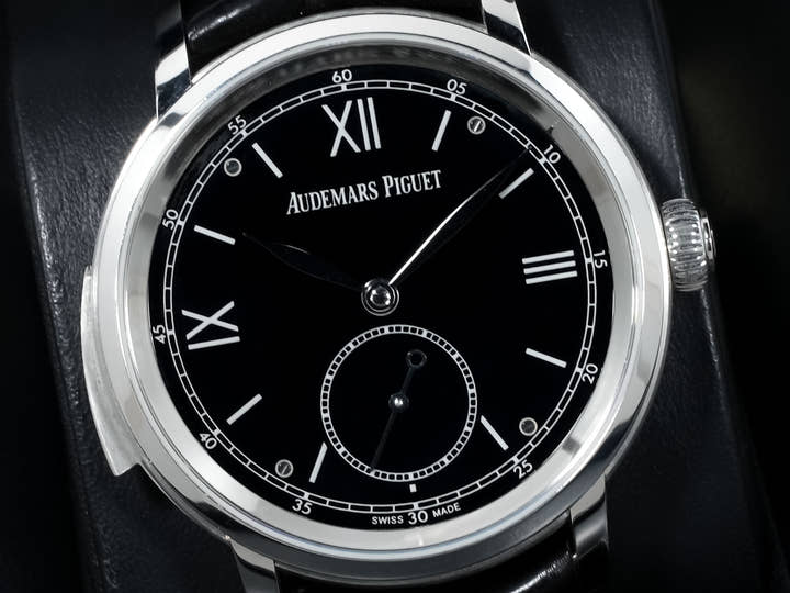 オーデマピゲ ジュール オーデマ ミニッツリピーター スーパーソヌリ Ref.26590PT.OO.D002CR.01 プラチナ ブラックエナメル文字盤 美中古 sa5j2krv