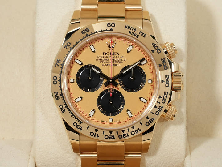 ロレックス デイトナ Ref.116508 イエローゴールド ゴールドxブラック文字盤 中古 87n3o7rb