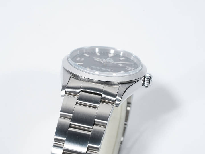 ロレックス エクスプローラーI Ref.14270 ステンレススチール ブラック文字盤 オイスターブレスレット 中古 mfoqyym7