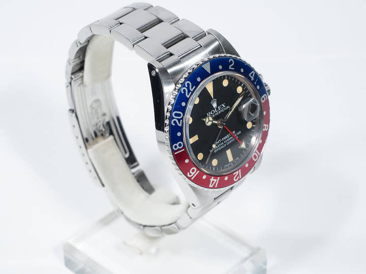 ロレックス GMTマスター Ref.16750 ステンレススチール ブラック文字盤 オイスターブレスレット 中古 vcvpo68r