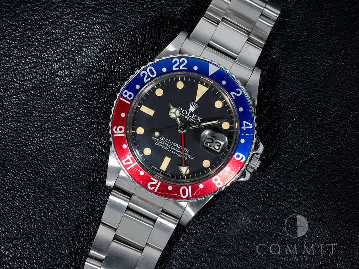 ロレックス GMTマスター Ref.16750 ステンレススチール ブラック文字盤 オイスターブレスレット 中古 vcvpo68r