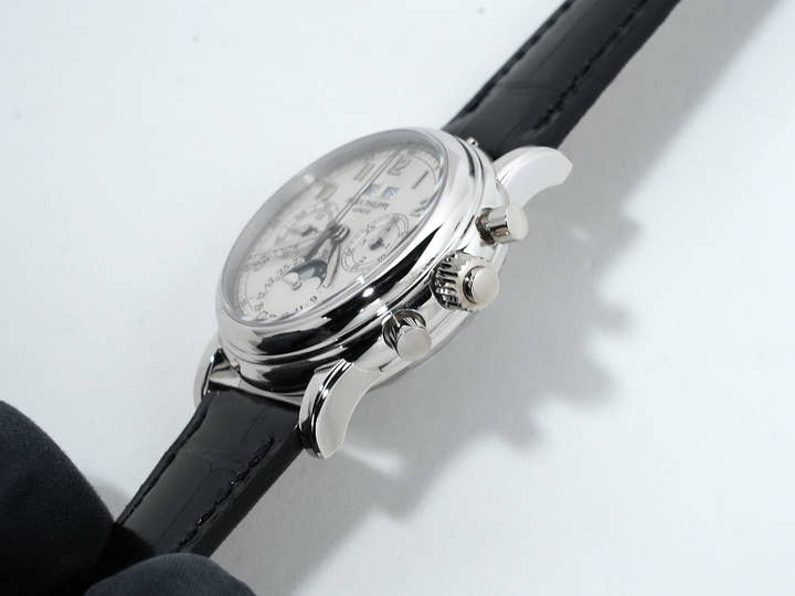 パテックフィリップ パーペチュアルカレンダー スプリットセコンド クロノグラフ Ref.5004P-021 プラチナ シルバー文字盤 美品 p8vxee69