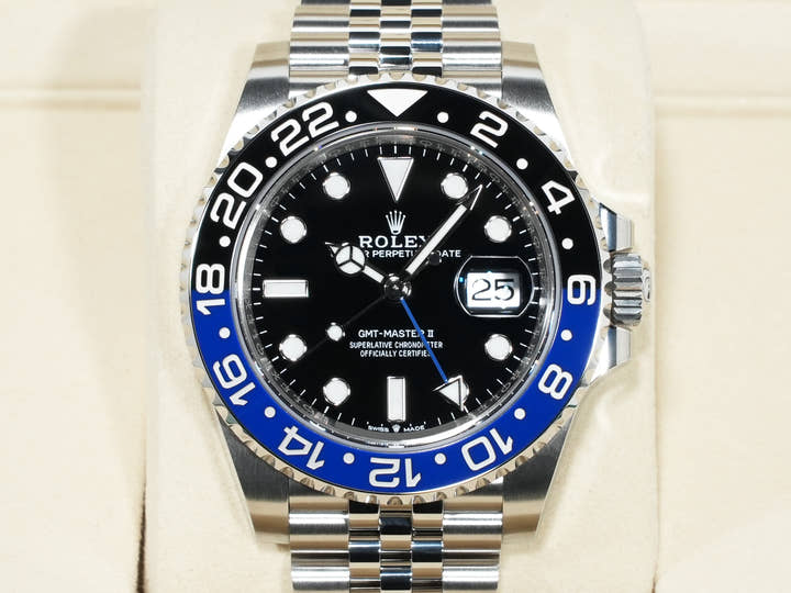 ロレックス GMTマスターII Ref.126710BLNR ステンレススチール ブラック文字盤 ジュビリーブレスレット 未使用 447a7jg6