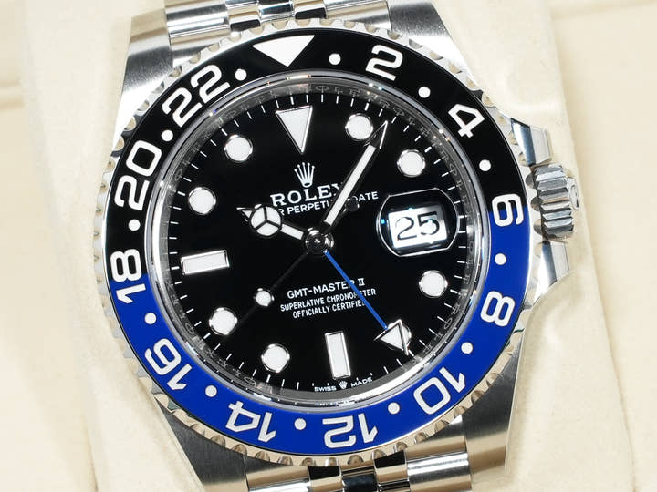 ロレックス GMTマスターII Ref.126710BLNR ステンレススチール ブラック文字盤 ジュビリーブレスレット 未使用 447a7jg6