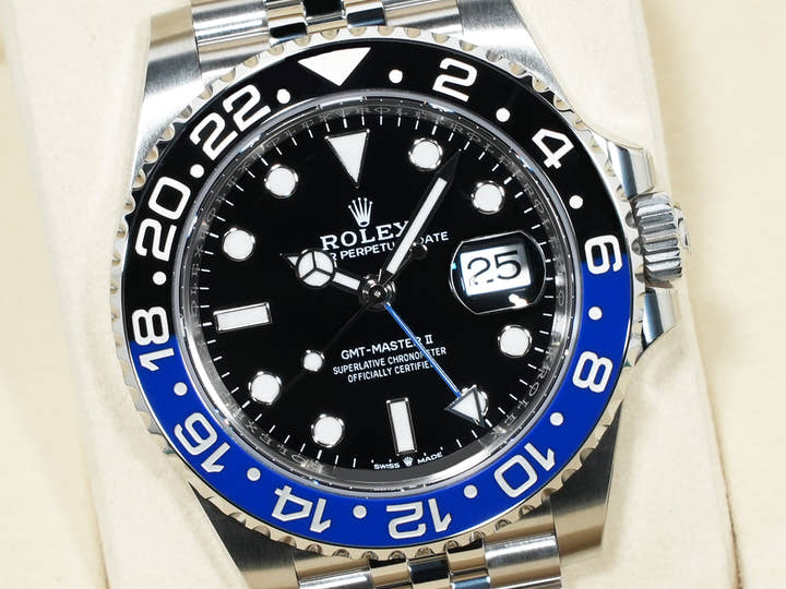 ロレックス GMTマスターII Ref.126710BLNR ステンレススチール ブラック文字盤 ジュビリーブレスレット 未使用 kfc4by4g