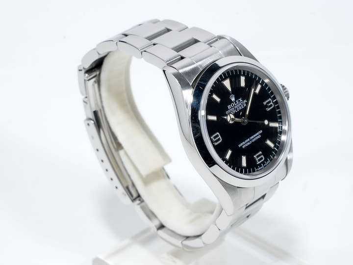 ロレックス エクスプローラーI Ref.14270 ステンレススチール ブラック文字盤 オイスターブレスレット 中古 eve2kkcp