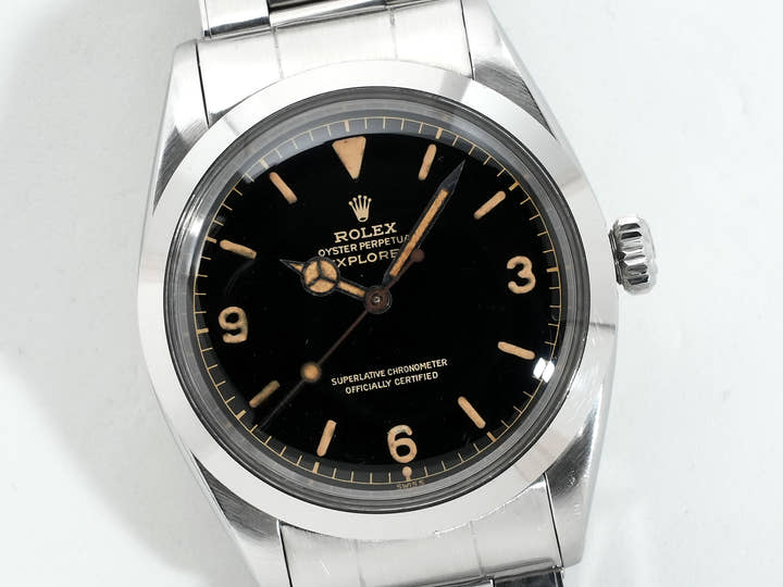 ロレックス エクスプローラーI Ref.1016 ステンレススチール ブラック文字盤 中古 2nqbux7w
