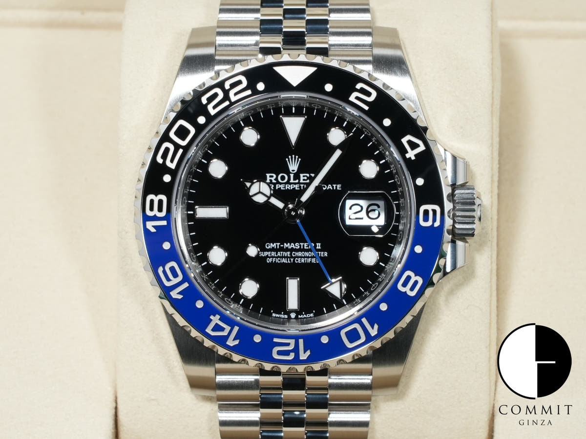 ロレックス GMTマスターII Ref.126710BLNR ステンレススチール ブラック文字盤 ジュビリーブレスレット 未使用 hvay9h7p