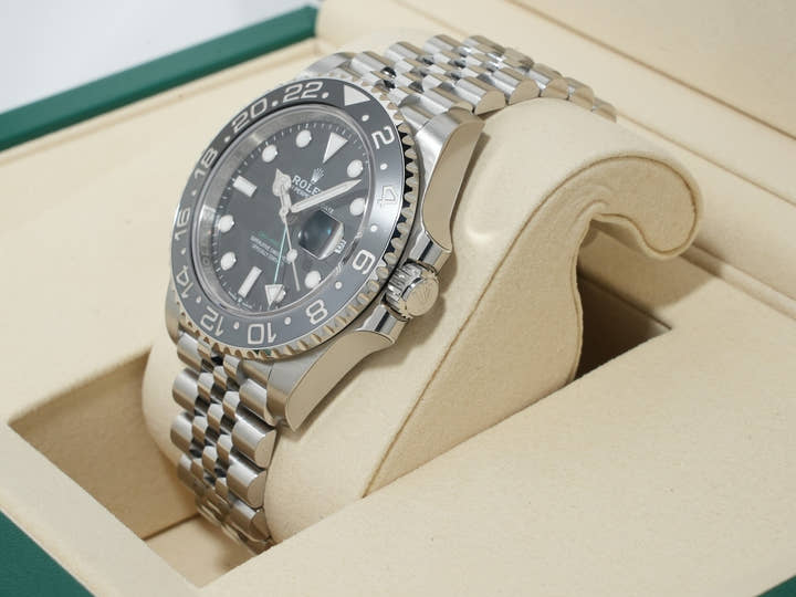 ロレックス GMTマスターII Ref.126710GRNR ステンレススチール ブラック文字盤 ジュビリーブレスレット 未使用 298bwwjo