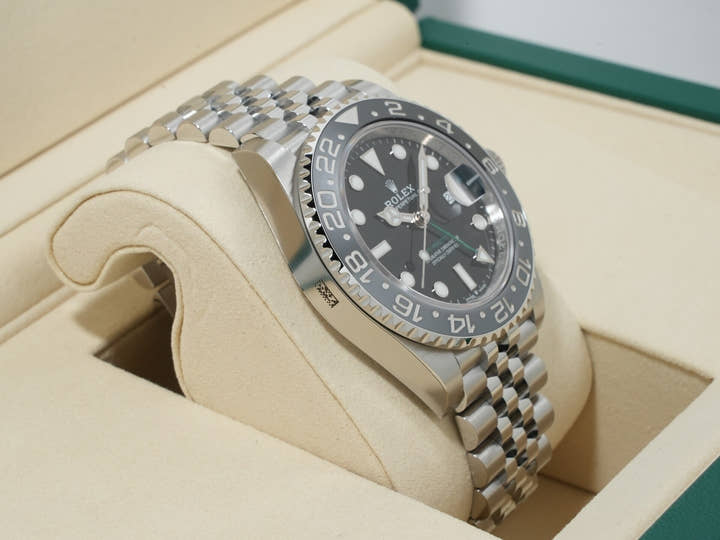 ロレックス GMTマスターII Ref.126710GRNR ステンレススチール ブラック文字盤 ジュビリーブレスレット 未使用 298bwwjo