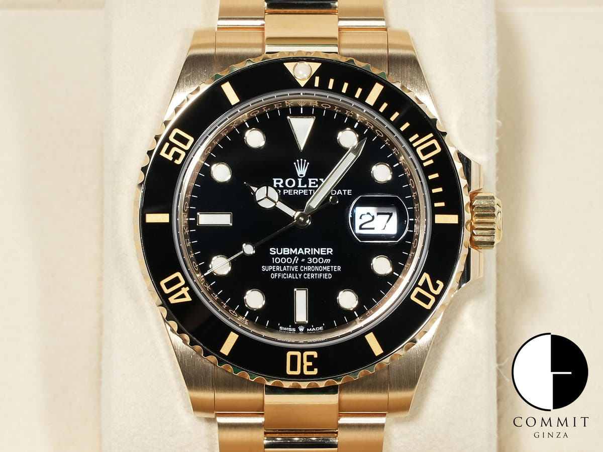ロレックス サブマリーナー デイト Ref.126618LN イエローゴールド ブラック文字盤 美品 adsjvhk6