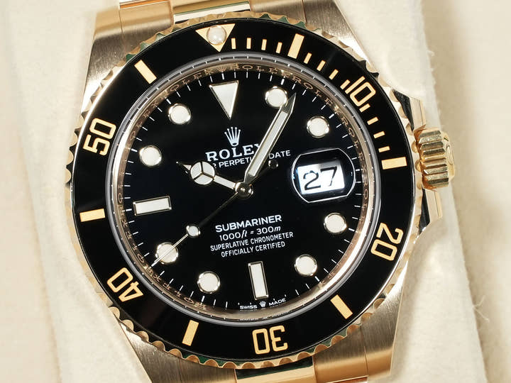 ロレックス サブマリーナー デイト Ref.126618LN イエローゴールド ブラック文字盤 美品 adsjvhk6