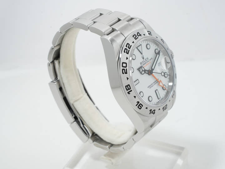 ロレックス エクスプローラーII Ref.226570 ステンレススチール ホワイト文字盤 オイスターブレスレット 美品 t5nnyzuf