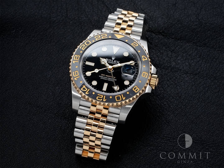 ロレックス GMTマスターII Ref.126713GRNR ステンレススチール/イエローゴールド ブラック文字盤 ジュビリーブレスレット 美品 5sddcwky