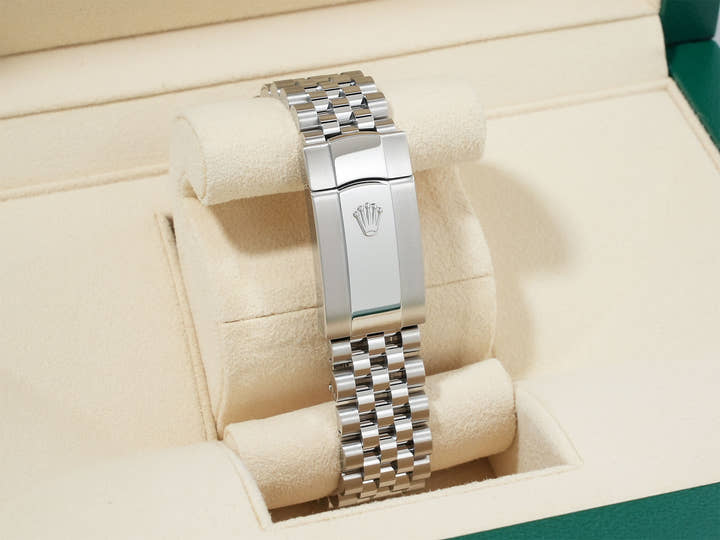 ロレックス デイトジャスト36 Ref.126234 ステンレススチール/ホワイトゴールド ブラック文字盤 ジュビリーブレスレット 美品 2ajhyjox