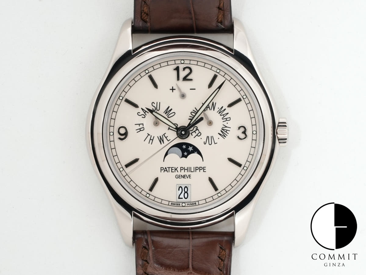 Patek Philippe Annual Calendar Moon Phase Ref. 5146G-001 White Gold Ivory Dial Excellent Condition hc4dofwo