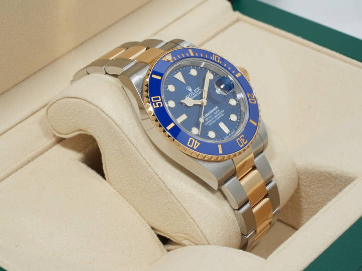 ロレックス サブマリーナー デイト Ref.126613LB ステンレススチール/イエローゴールド ブルー文字盤 美中古 jof5c2t3