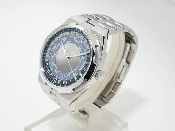 Vacheron Constantin Overseas World Time Ref. 7700V/110A-B172 Stainless Steel Blue Dial Pre-owned ehns22ay