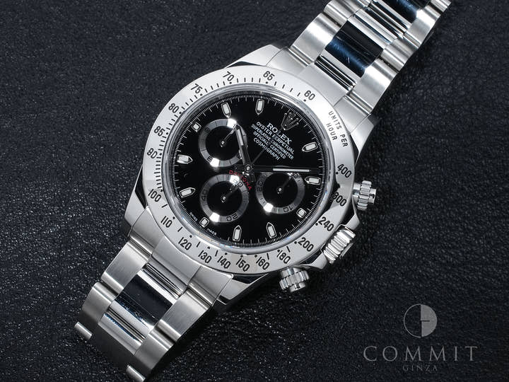 ロレックス デイトナ Ref.116520 ステンレススチール ブラック文字盤 中古 92dv9eqq