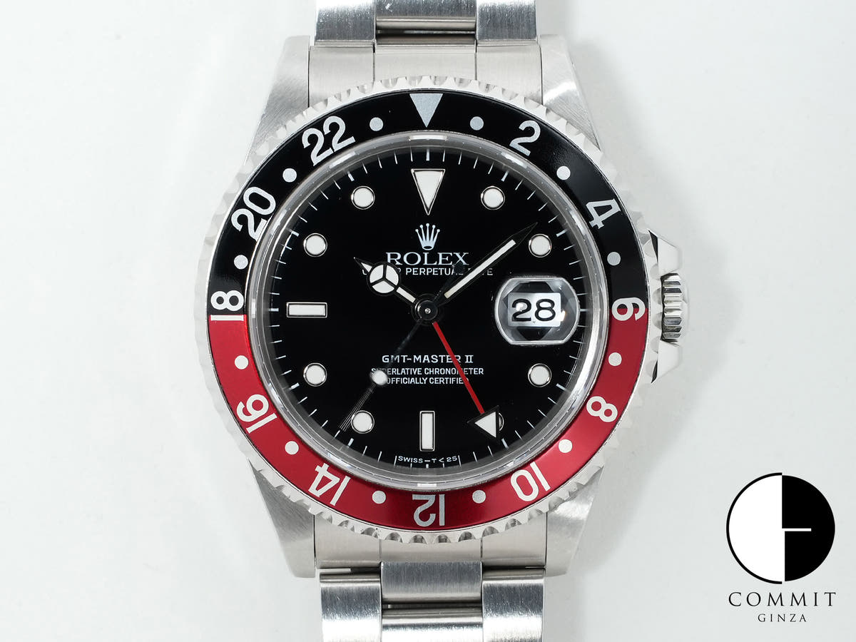 ロレックス GMTマスターII Ref.16710 ステンレススチール ブラック文字盤 オイスターブレスレット 中古 bjcd6vux