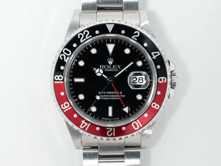 ロレックス GMTマスターII Ref.16710 ステンレススチール ブラック文字盤 オイスターブレスレット 中古 bjcd6vux
