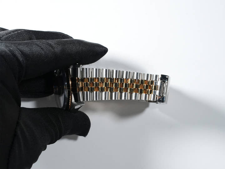 ロレックス デイトジャスト Ref.16013 ステンレススチール/イエローゴールド ブルーステラボイラーゲージ文字盤 中古 q3e842fd