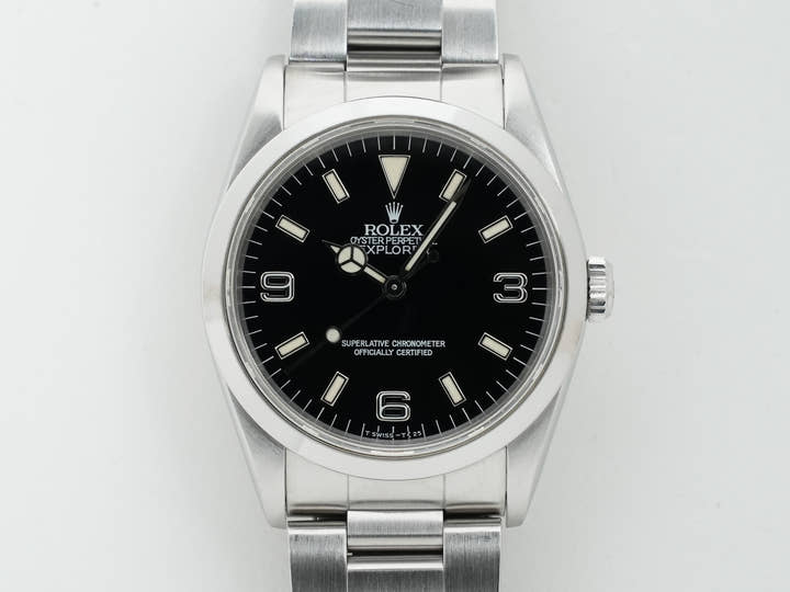 ロレックス エクスプローラーI Ref.14270 ステンレススチール ブラック文字盤 オイスターブレスレット 中古 u4348g8e