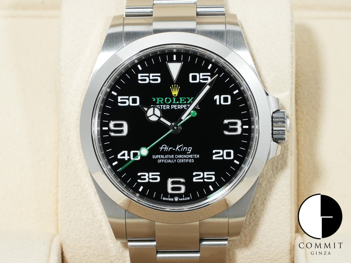 ロレックス エアキング Ref.126900 ステンレススチール ブラック文字盤 オイスターブレスレット 中古 ws23dv8b
