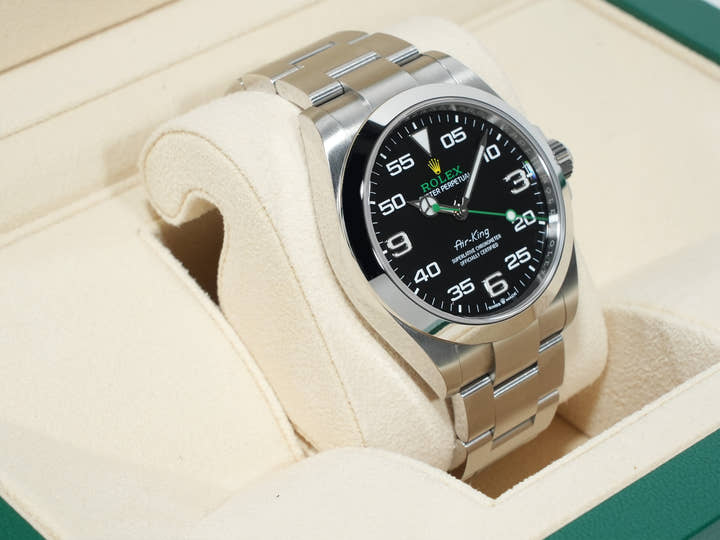 ロレックス エアキング Ref.126900 ステンレススチール ブラック文字盤 オイスターブレスレット 中古 ws23dv8b