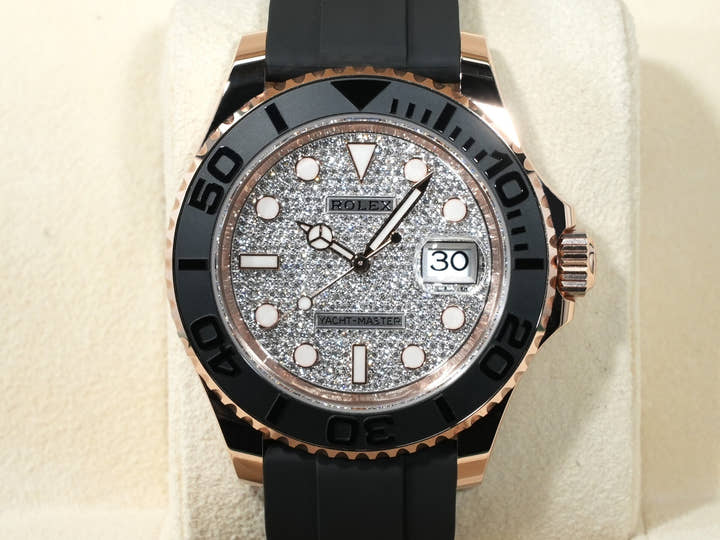 ロレックス ヨットマスター40 Ref.126655 エバーローズゴールド パヴェダイヤモンド文字盤 美品 r3kfsf6y