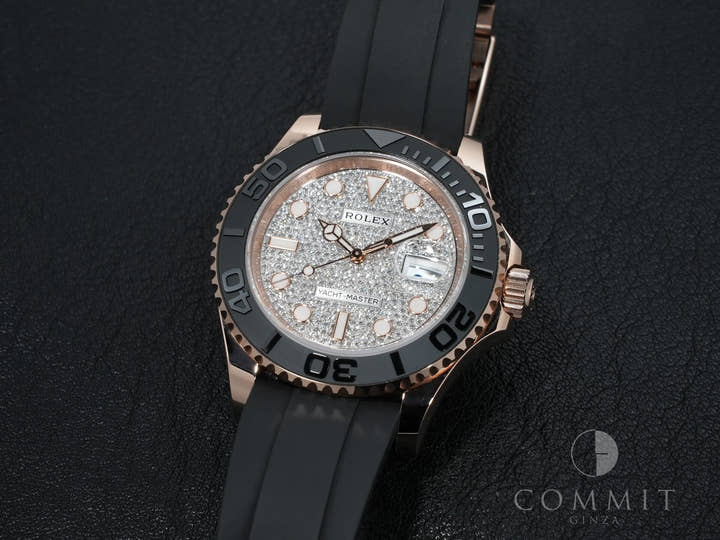 ロレックス ヨットマスター40 Ref.126655 エバーローズゴールド パヴェダイヤモンド文字盤 美品 r3kfsf6y