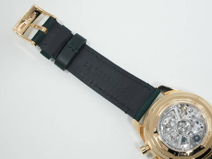 Zenith Chronomaster Original Triple Calendar Malachite Ref. 30.3400.3610/63.C916 Yellow Gold Malachite Dial Excellent Condition kw85tznt