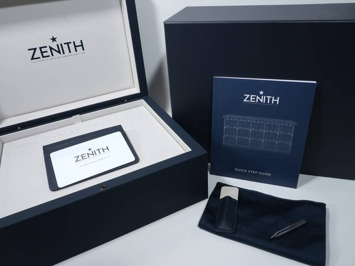 Zenith Chronomaster Original Triple Calendar Malachite Ref. 30.3400.3610/63.C916 Yellow Gold Malachite Dial Excellent Condition kw85tznt