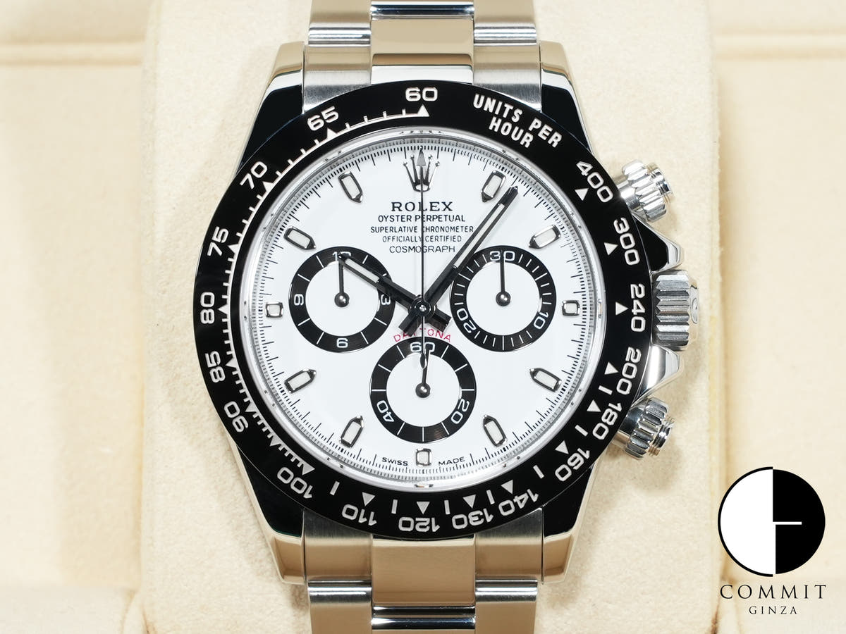 ロレックス デイトナ Ref.116500LN ステンレススチール ホワイト文字盤 美中古 efbxxdtv