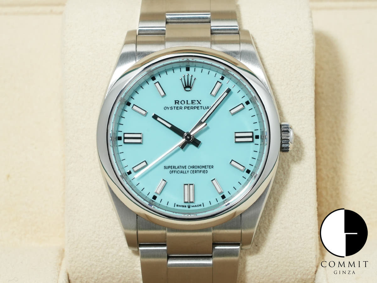 Rolex Oyster Perpetual 36 Ref. 126000 Stainless Steel Turquoise Dial Pre-owned 7iu9gdh6