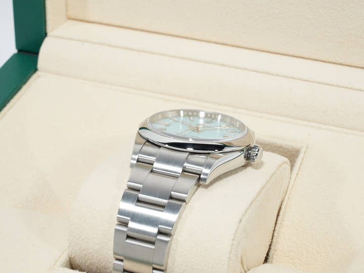 Rolex Oyster Perpetual 36 Ref. 126000 Stainless Steel Turquoise Dial Pre-owned 7iu9gdh6