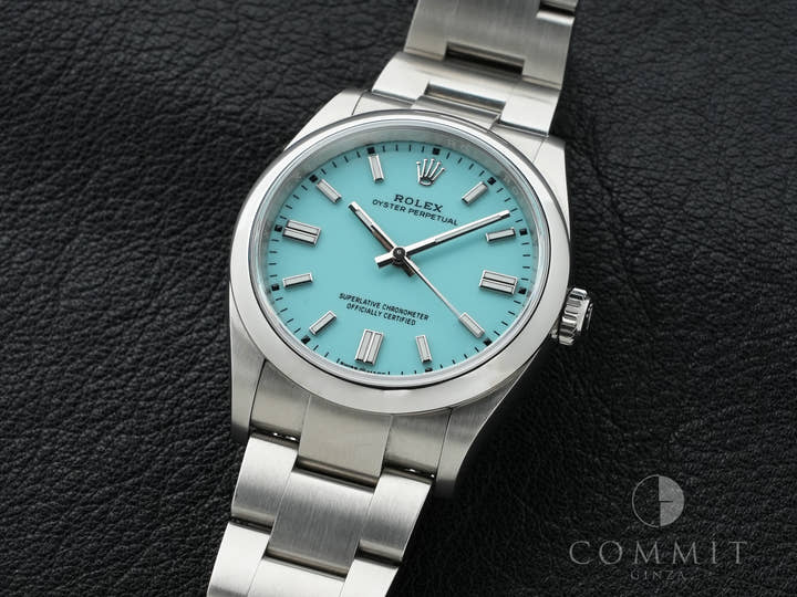 Rolex Oyster Perpetual 36 Ref. 126000 Stainless Steel Turquoise Dial Pre-owned 7iu9gdh6