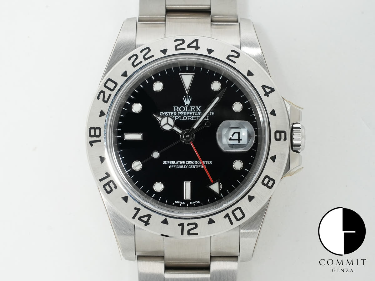 Rolex Explorer II Ref. 16570 Stainless Steel Black Dial Oyster Bracelet Deadstock 46m55ccc