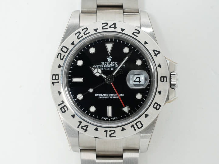 Rolex Explorer II Ref. 16570 Stainless Steel Black Dial Oyster Bracelet Deadstock 46m55ccc