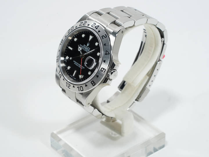 Rolex Explorer II Ref. 16570 Stainless Steel Black Dial Oyster Bracelet Deadstock 46m55ccc