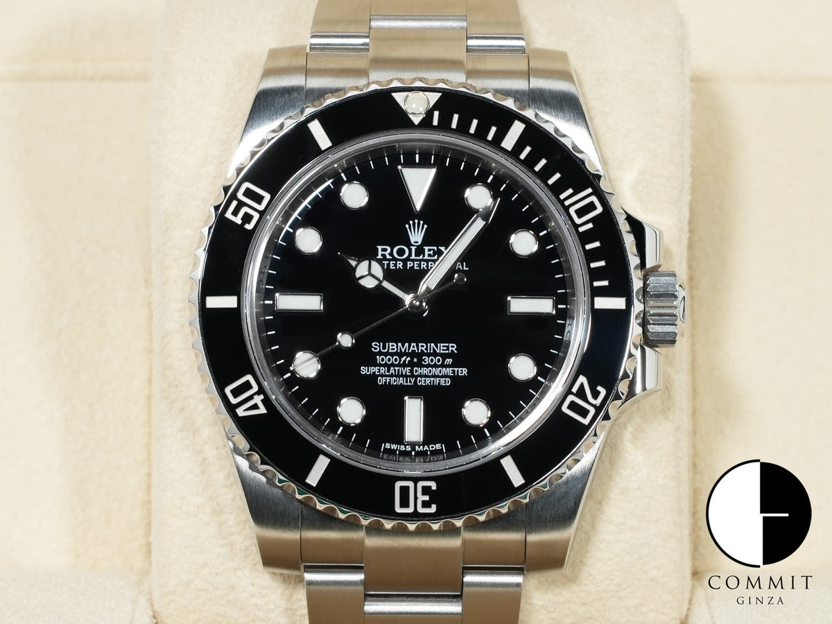 Rolex Submariner No Date Ref. 114060 Stainless Steel Black Dial Pre-owned izmidpm9
