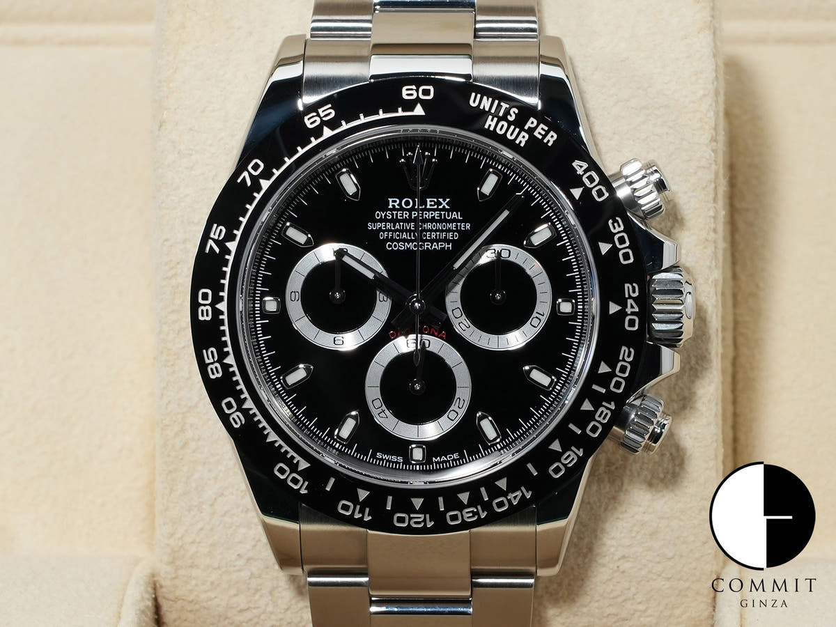 ロレックス デイトナ Ref.116500LN ステンレススチール ブラック文字盤 美中古 9dkrxm3f