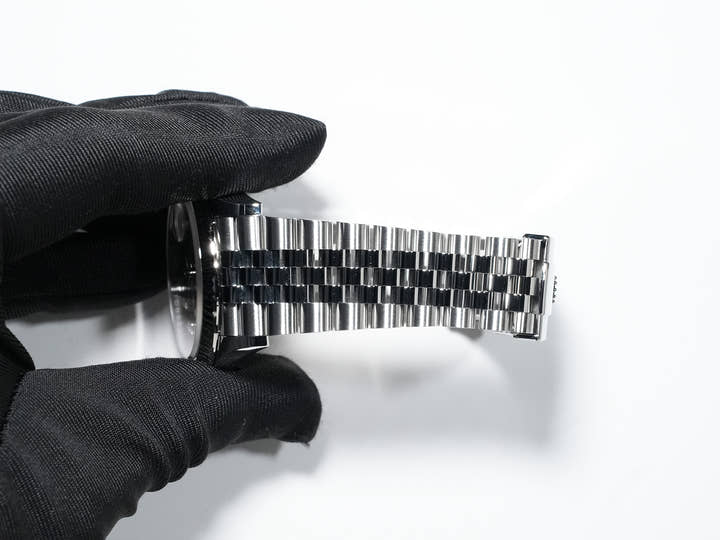 Rolex Datejust 36 Ref. 126234G Stainless Steel/White Gold Black 10-Piece Diamond Dial Jubilee Bracelet Excellent Condition 77q7msvn