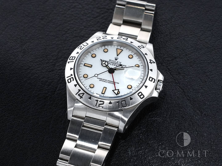 Pre-owned Rolex Explorer II Ref. 16570 Stainless Steel White Dial Oyster Bracelet s6y6tn8a