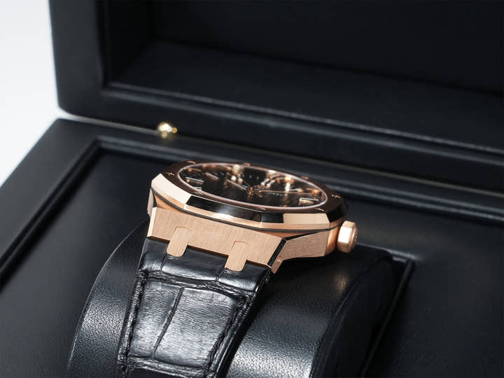 Audemars Piguet Royal Oak Ref. 15500OR.OO.D002CR.01 Pink Gold Black Dial Excellent Condition txvz9q7s