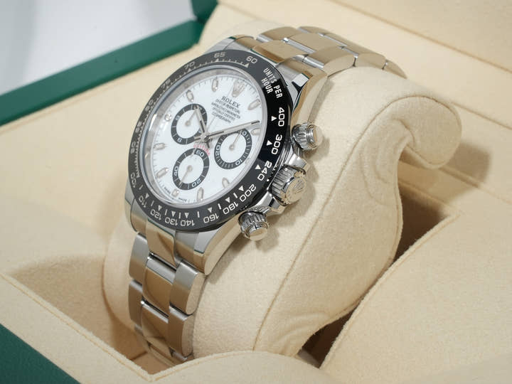 Rolex Daytona Ref. 116500LN Stainless Steel White Dial Excellent Condition q7gw7btk