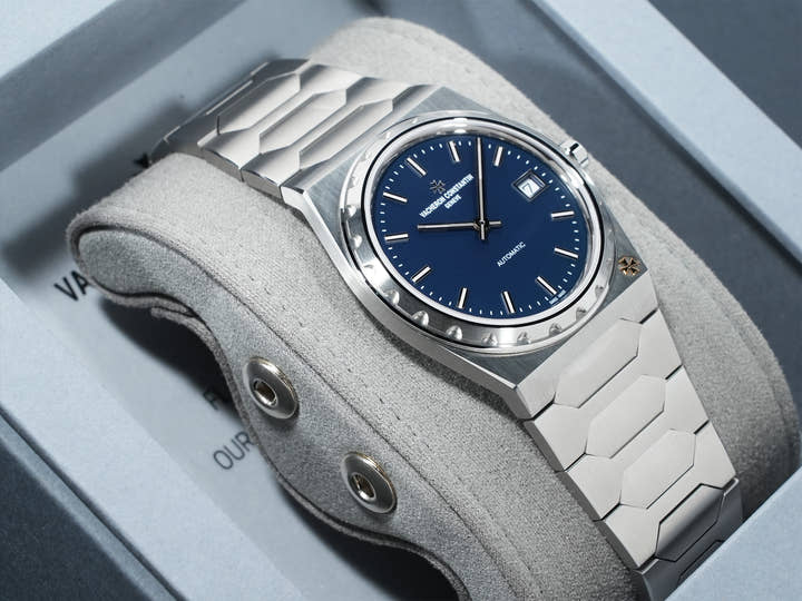 Vacheron Constantin Historiques 222 Ref. 4200H/222A-B934 Stainless Steel Blue Dial Excellent Condition uzgie8gi