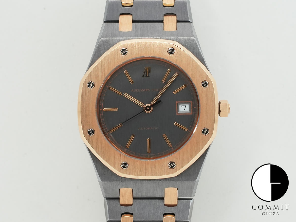 Audemars Piguet Royal Oak Ref. 14486TR Tantalum and Pink Gold Gray Dial Excellent Condition zfspyhob