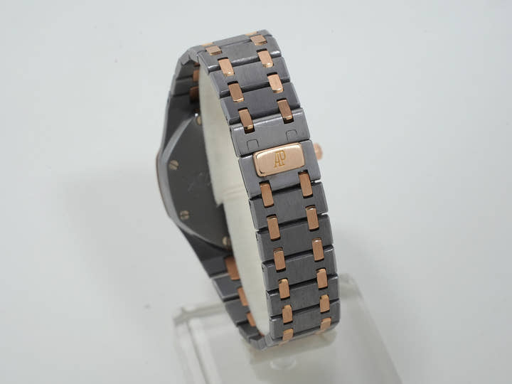 Audemars Piguet Royal Oak Ref. 14486TR Tantalum and Pink Gold Gray Dial Excellent Condition zfspyhob