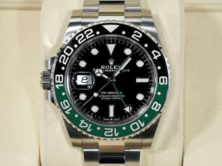 Rolex GMT-Master II Ref. 126720VTNR Stainless Steel Black Dial Oyster Bracelet Unused qhckozwb